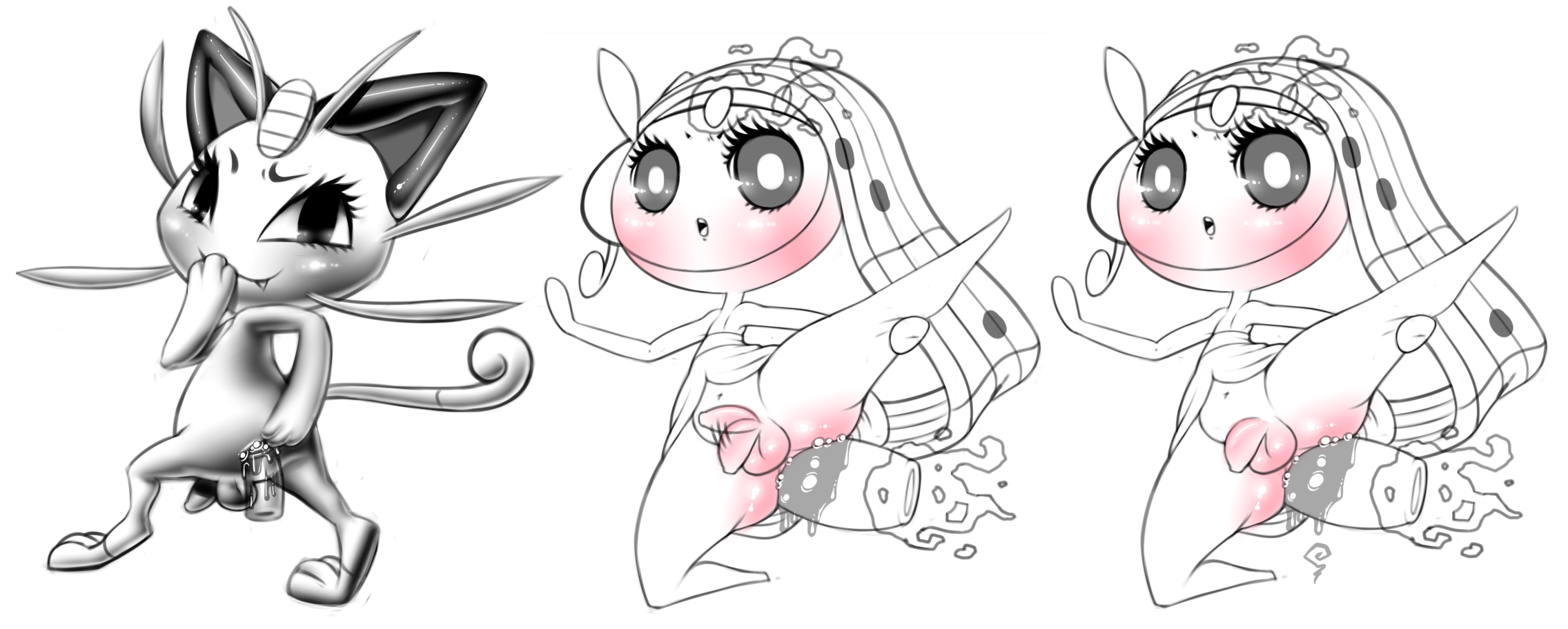 Rule34 – If it exists, there is porn of it / zeeman, meloetta, meowth / 182507