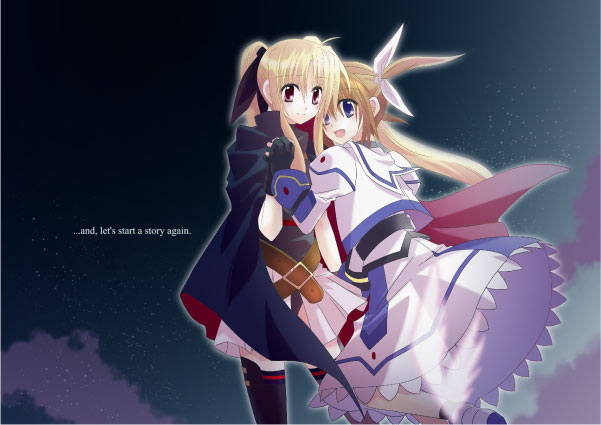 muraya yoshihisa, fate testarossa, takamachi nanoha, lyrical nanoha, mahou shoujo lyrical nanoha, 00s
