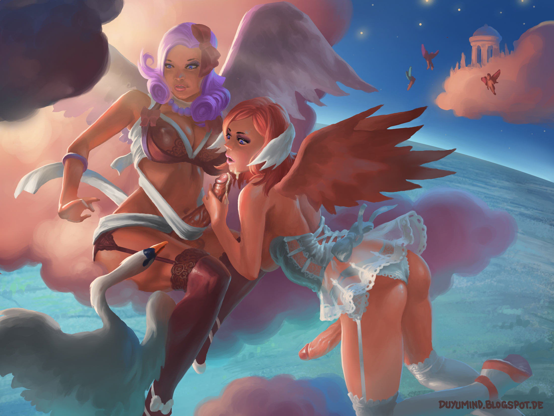 Rule34 – If it exists, there is porn of it / duyumind, angel cecilia, angel minerva, cecilia, minerva / 183224