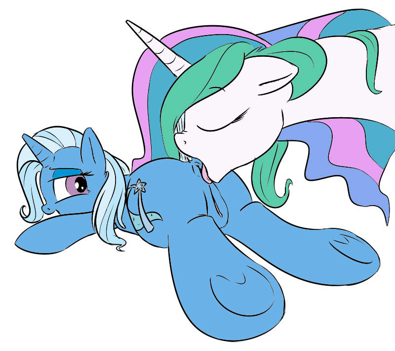 Rule34 – If it exists, there is porn of it / princess celestia (mlp), trixie (mlp) / 183771