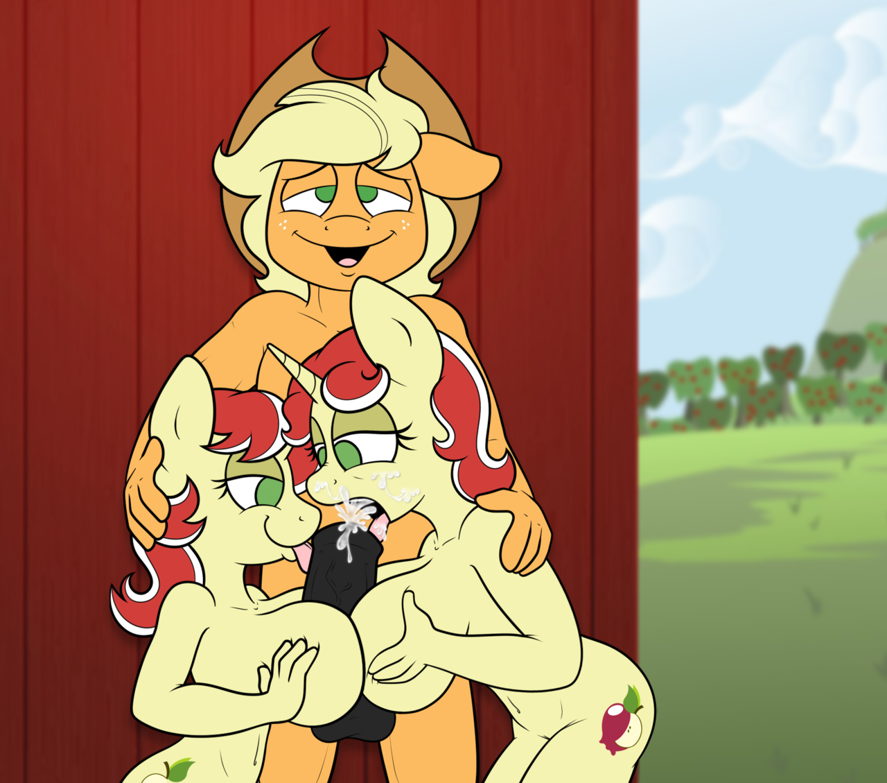 Rule34 – If it exists, there is porn of it / applejack (mlp), flam (mlp), flim (mlp) / 184782