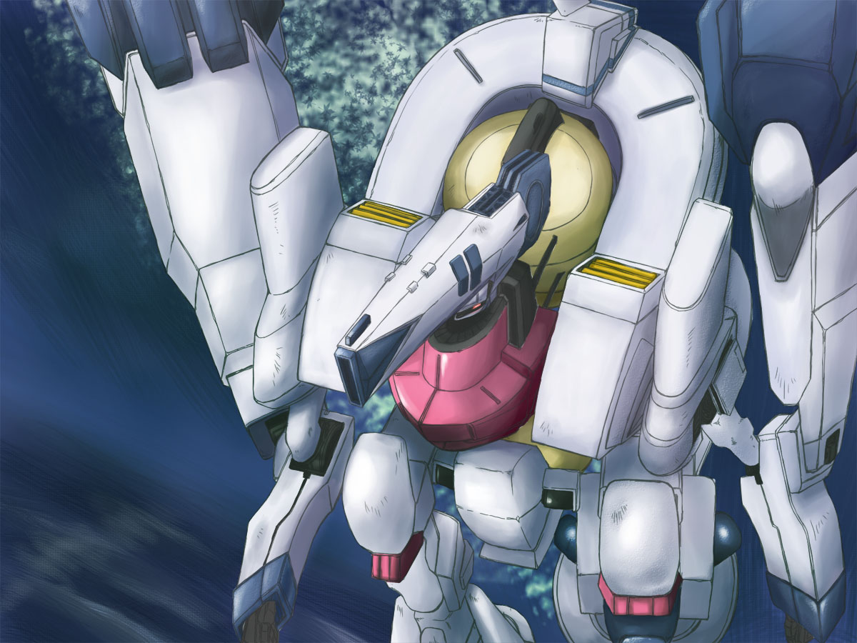 nanamo, nanamo (002a), imber, idolmaster, idolmaster xenoglossia, 00s, jungle, mecha, nature, no humans, robot, solo
