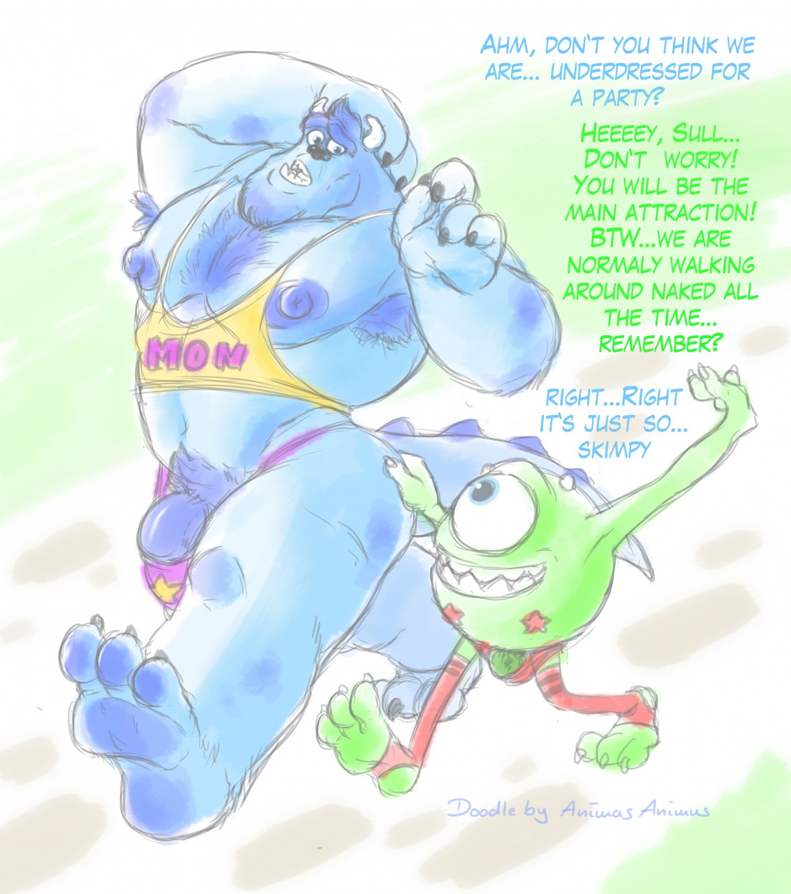 Rule34 – If it exists, there is porn of it / animasanimus, mike wazowski, sulley / 185336