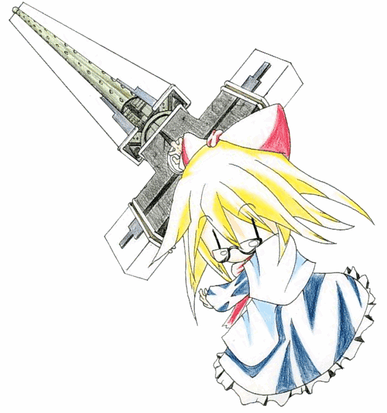 ryouko (pixiv342653), nicholas d. wolfwood, shanghai doll, touhou, trigun, traditional media, 1girl, bespectacled, blonde hair, cosplay, cross, female focus, glasses, gun, nicholas d wolfwood (cosplay), parody, solo, weapon, | |