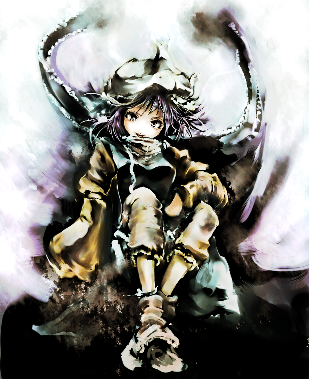 yae (mono110), letty whiterock, touhou, bad id, bad pixiv id, highres, 1girl, female focus, scarf, solo