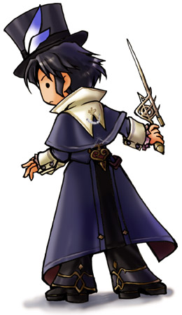 fuju, frederic chopin (trusty bell), trusty bell, lowres, 1boy, chibi, full body, hat, male focus, solo, white background