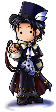 fuju, frederic chopin (trusty bell), trusty bell, lowres, 1boy, chibi, full body, hat, male focus, solo, white background
