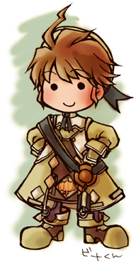 fuju, beat, beat (trusty bell), trusty bell, lowres, 1boy, chibi, male focus, solo