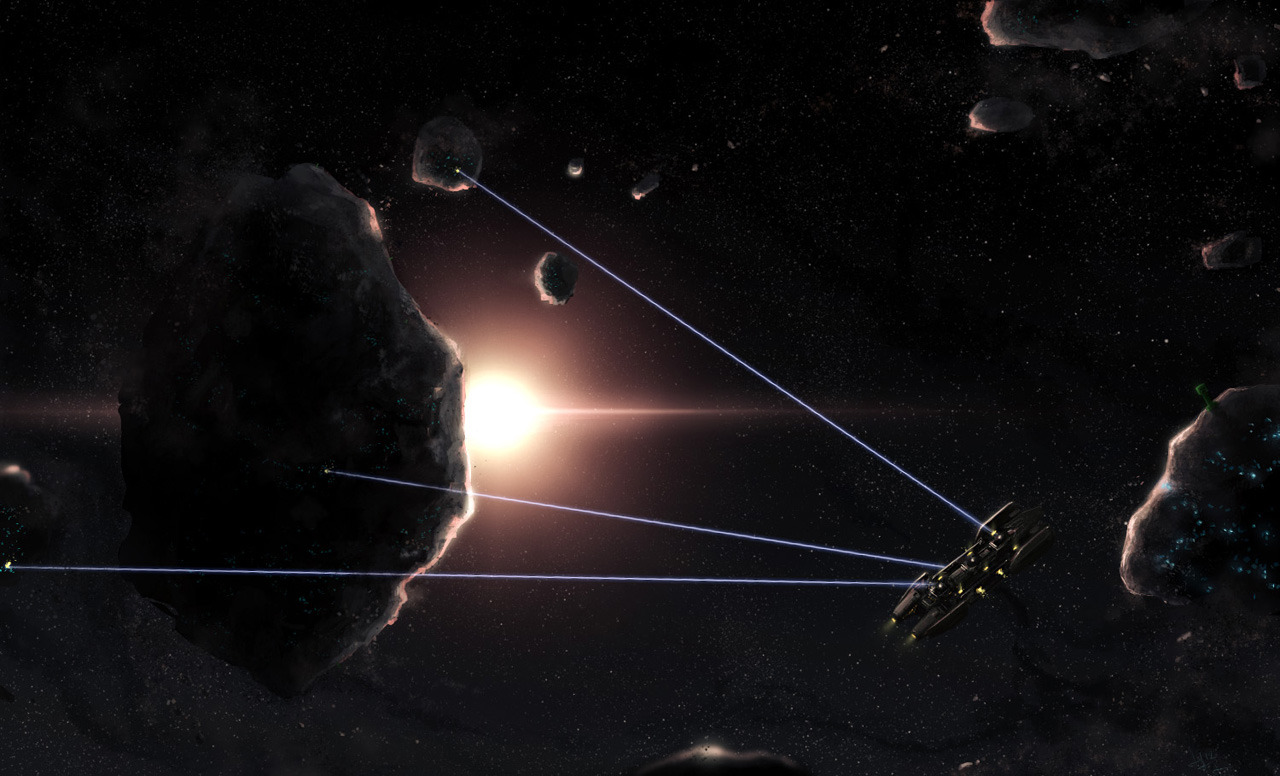 amrrr, creeper, eve online, minecraft, commentary, english commentary, asteroid, barge (eve online), boulder, dark, diamond (minecraft), energy, energy beam, floating, floating object, floating rock, glowing, harvesting ship (eve online), mining, no humans, outdoors, outer ring excavations (eve online), rock, scenery, science fiction, space, spacecraft, spacecraft turret, star (sky), starry sky background, zero gravity
