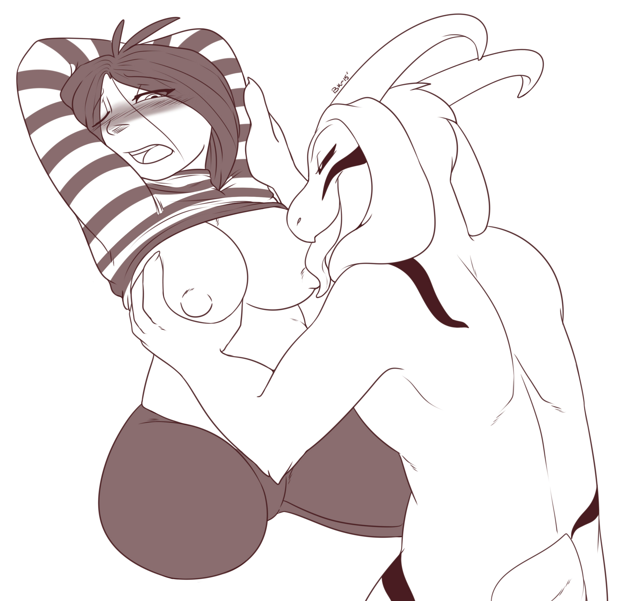 Rule34 – If it exists, there is porn of it / bubble kitten17, asriel dreemurr, frisk / 188233