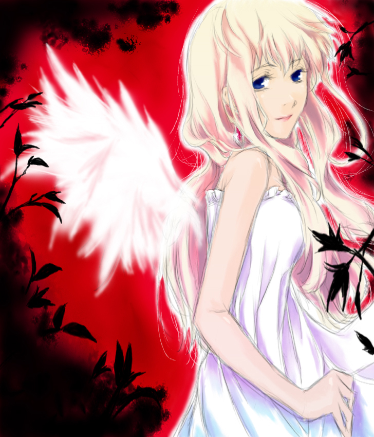 strib und werde, sheryl nome, macross, macross frontier, bad id, bad pixiv id, 00s, blonde hair, blue eyes, solo