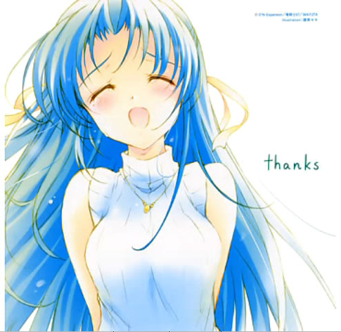 fujiwara warawara, sonozaki shion, higurashi no naku koro ni, lowres, official art, 00s, 1girl, album cover, closed eyes, cover, female focus, green hair, ribbon, smile, solo, tears