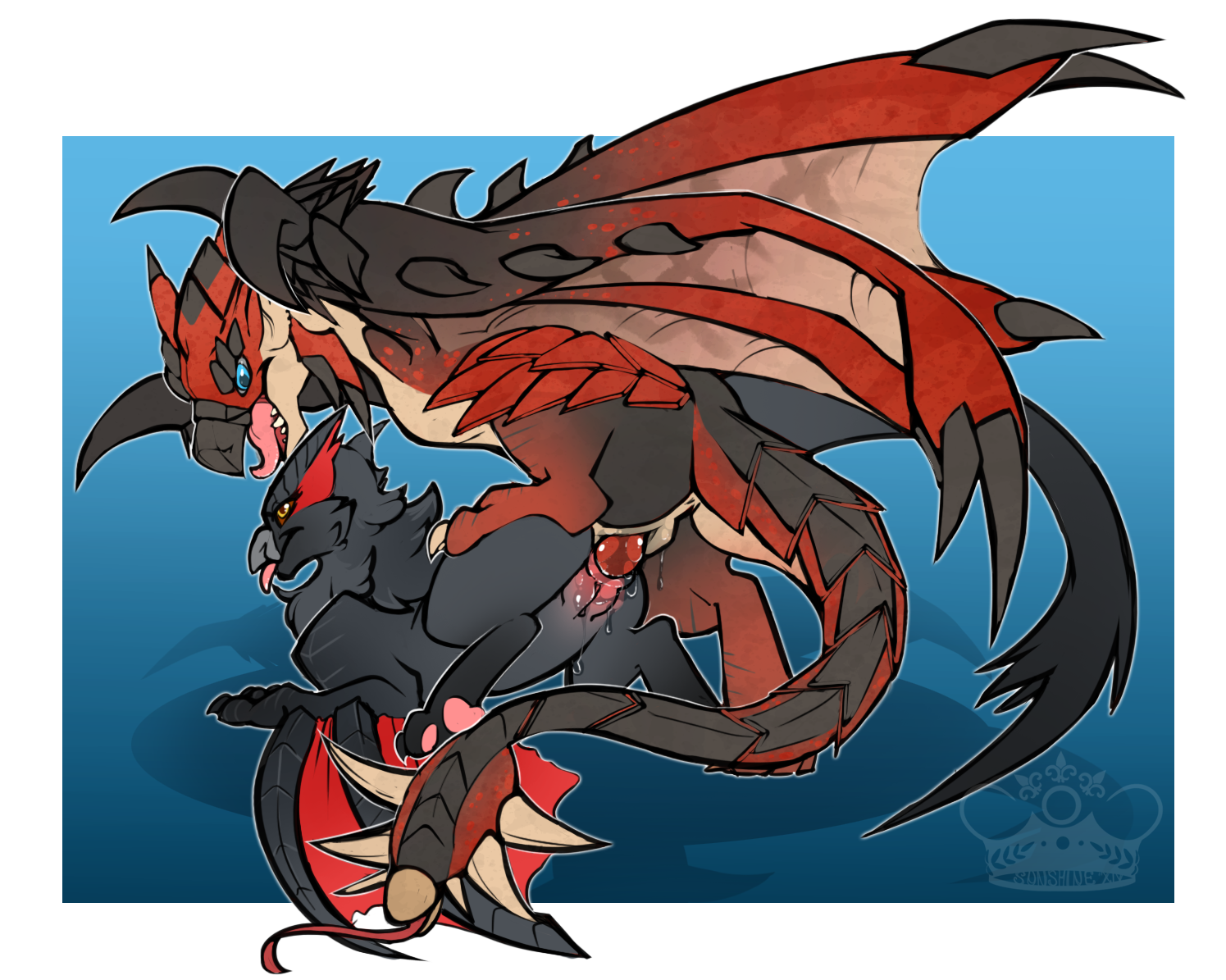 Rule34 – If it exists, there is porn of it / whimsydreams, nargacuga, rathalos / 191151