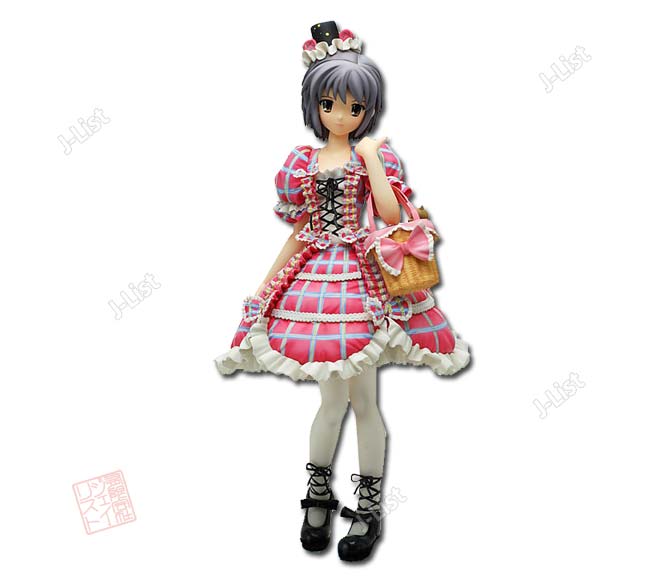nagato yuki, suzumiya haruhi no yuuutsu, 00s, 1girl, female focus, figure, goth fashion, solo, watermark