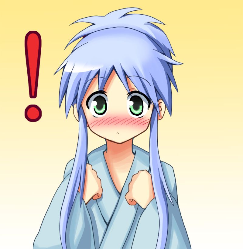 darkside, darkside (pixiv98115), index (toaru majutsu no index), toaru majutsu no index, bad id, bad pixiv id, !, 00s, blue hair, blush, green eyes, solo