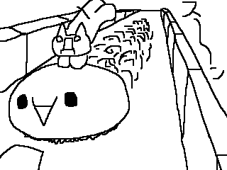 giko, jisakujien, 2channel, animated, animated gif, lowres, greyscale, monochrome, no humans, qvga
