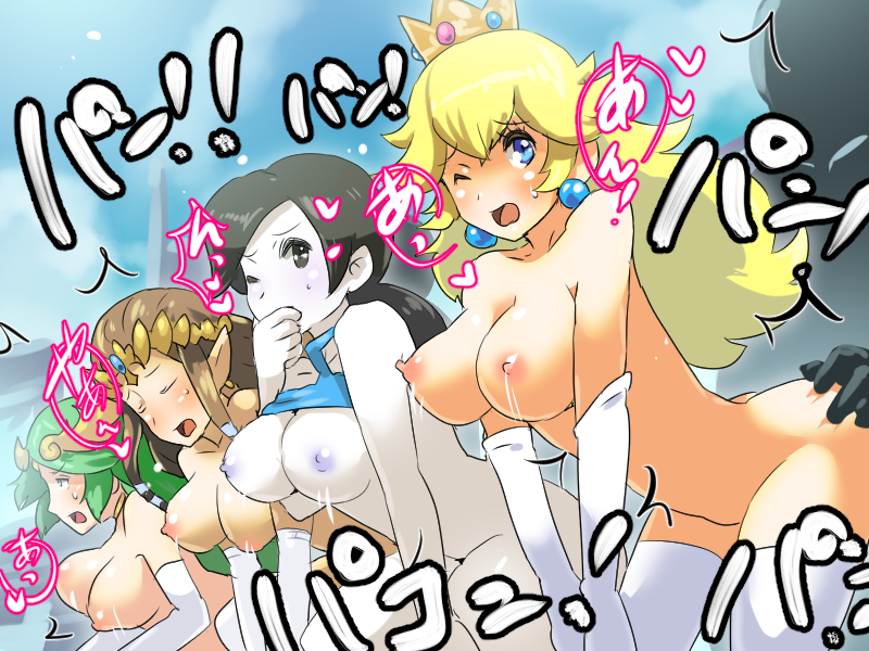 Rule34 – If it exists, there is porn of it / boris (noborhys), palutena, princess peach, princess zelda, wii fit trainer / 192503
