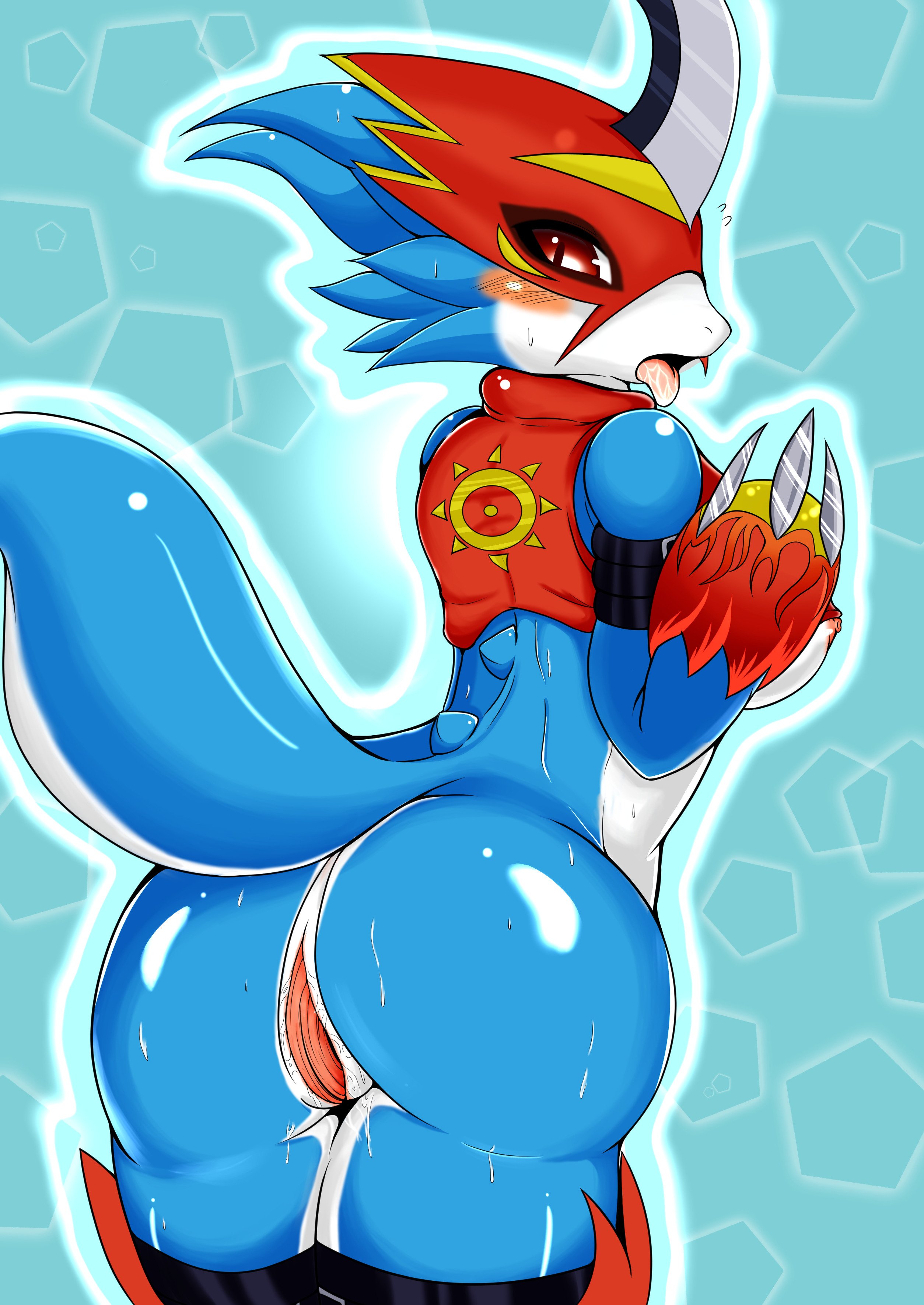 Rule34 – If it exists, there is porn of it / megane inu, flamedramon / 193352