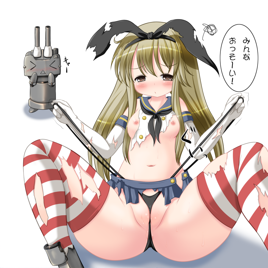 Rule34 – If it exists, there is porn of it / riku (rikkuru), rensouhou-chan, shimakaze (kantai collection) / 193437