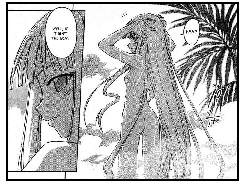 evangeline a.k. mcdowell, mahou sensei negima!, translated, 00s, ass, bath, loli, long hair, monochrome, nude