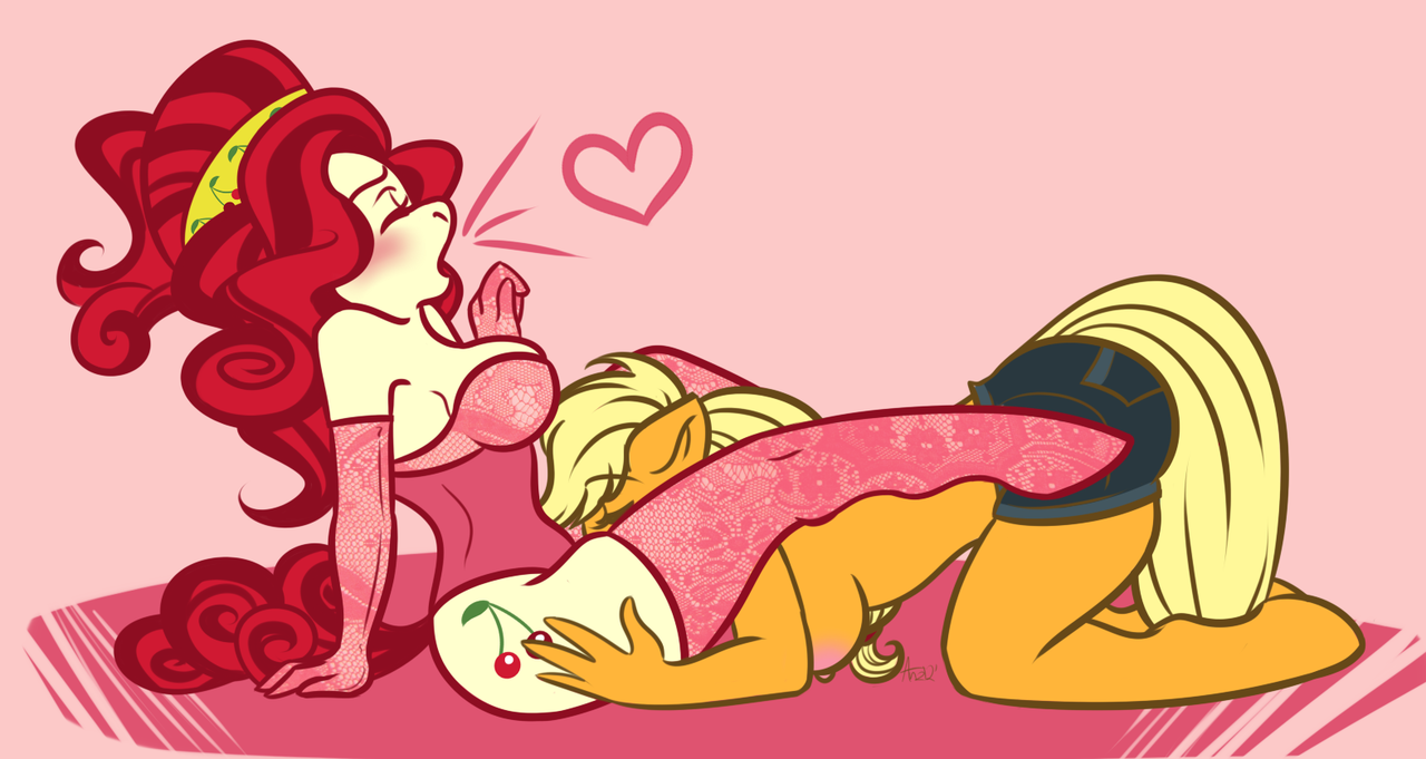 Rule34 – If it exists, there is porn of it / whatisinmytea, applejack (mlp), cherry jubilee / 193831