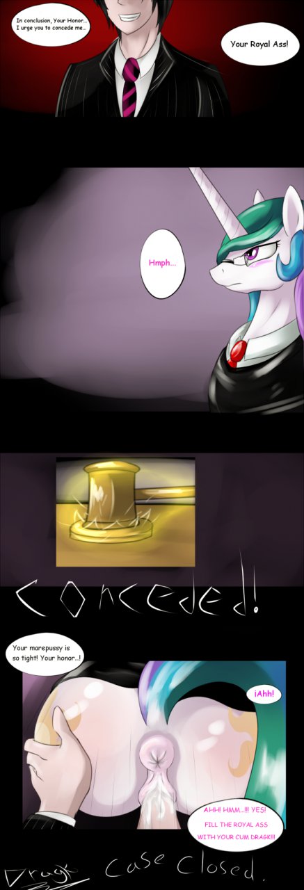 Rule34 – If it exists, there is porn of it / dragk, princess celestia (mlp) / 195376