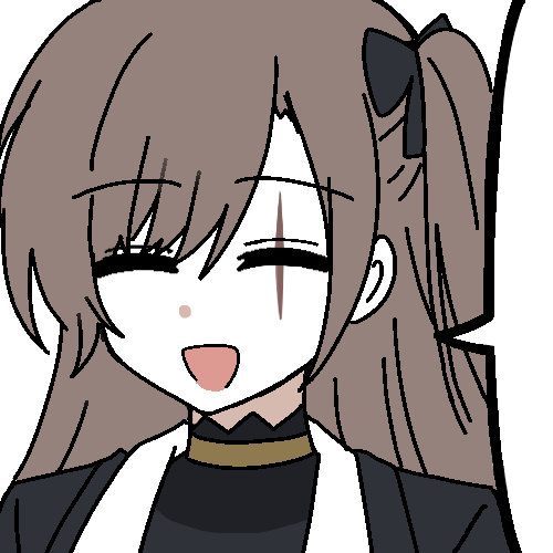 lix (iroiro3843), leva (girls' frontline 2), ump45 (girls' frontline), girls' frontline, girls' frontline 2: exilium, korean commentary, lowres, 1girl, black jacket, brown hair, closed eyes, collared shirt, hair between eyes, jacket, open mouth, scar, scar across eye, scar on face, shirt, simple background, smile, speech bubble, white background, white shirt