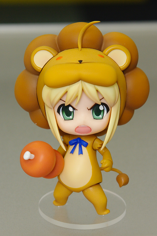 artoria pendragon (fate), saber (fate), saber lion, fate/stay night, fate (series), photo (medium), 00s, chibi, figure, food, lion