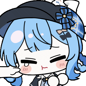 chunye haruya, tachibana sherry, mahou shoujo no majo saiban, animated, animated gif, artist collaboration, lowres, 1girl, 1other, :t, black capelet, black hat, blue hair, blush stickers, braid, braided hair rings, capelet, cheek pull, chibi, chibi only, closed eyes, closed mouth, flying sweatdrops, hair rings, hat, nekoyashiki riri, no nose, out of frame, short hair, simple background, solo focus, tears, transparent background, upper body