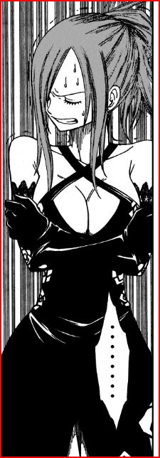 mashima hiro, erza scarlet, fairy tail, …, 00s, 1girl, breasts, cleavage, dress, female focus, greyscale, large breasts, monochrome, solo, sweat
