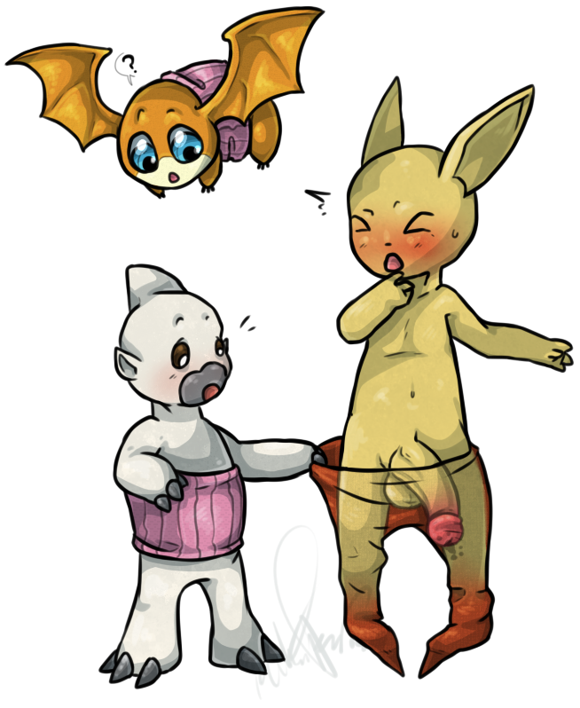 Rule34 – If it exists, there is porn of it / queenkami, bokomon, neemon, patamon / 196810