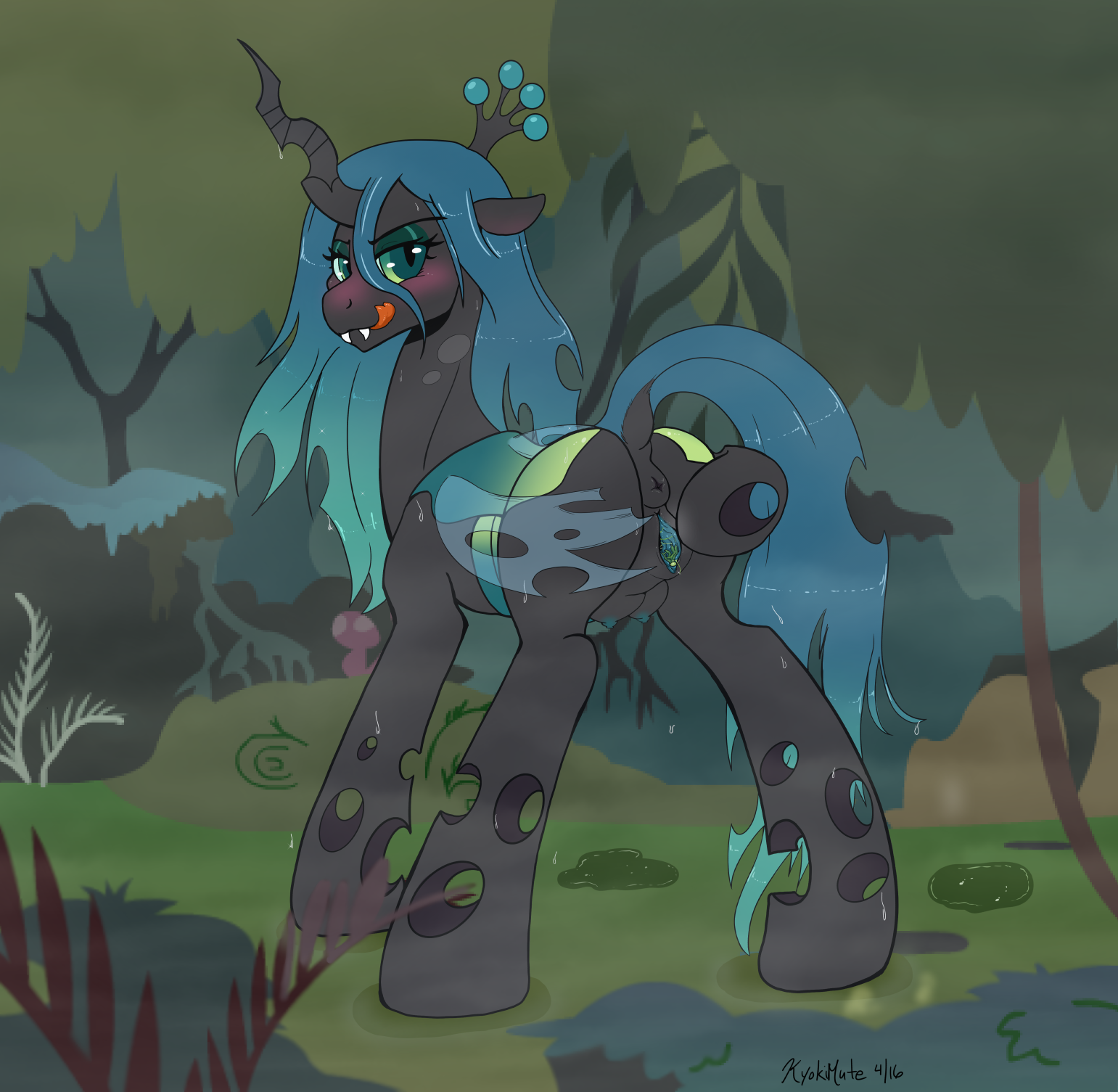 Rule34 – If it exists, there is porn of it / kyokimute, queen chrysalis (mlp) / 197303