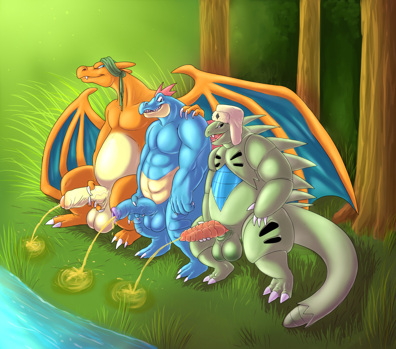 Rule34 – If it exists, there is porn of it / monsterblender, charizard, feraligatr, tyranitar / 197546