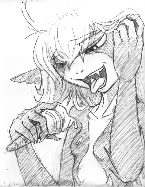 midna, nintendo, the legend of zelda, the legend of zelda: twilight princess, 1girl, fang, sexually suggestive, tongue