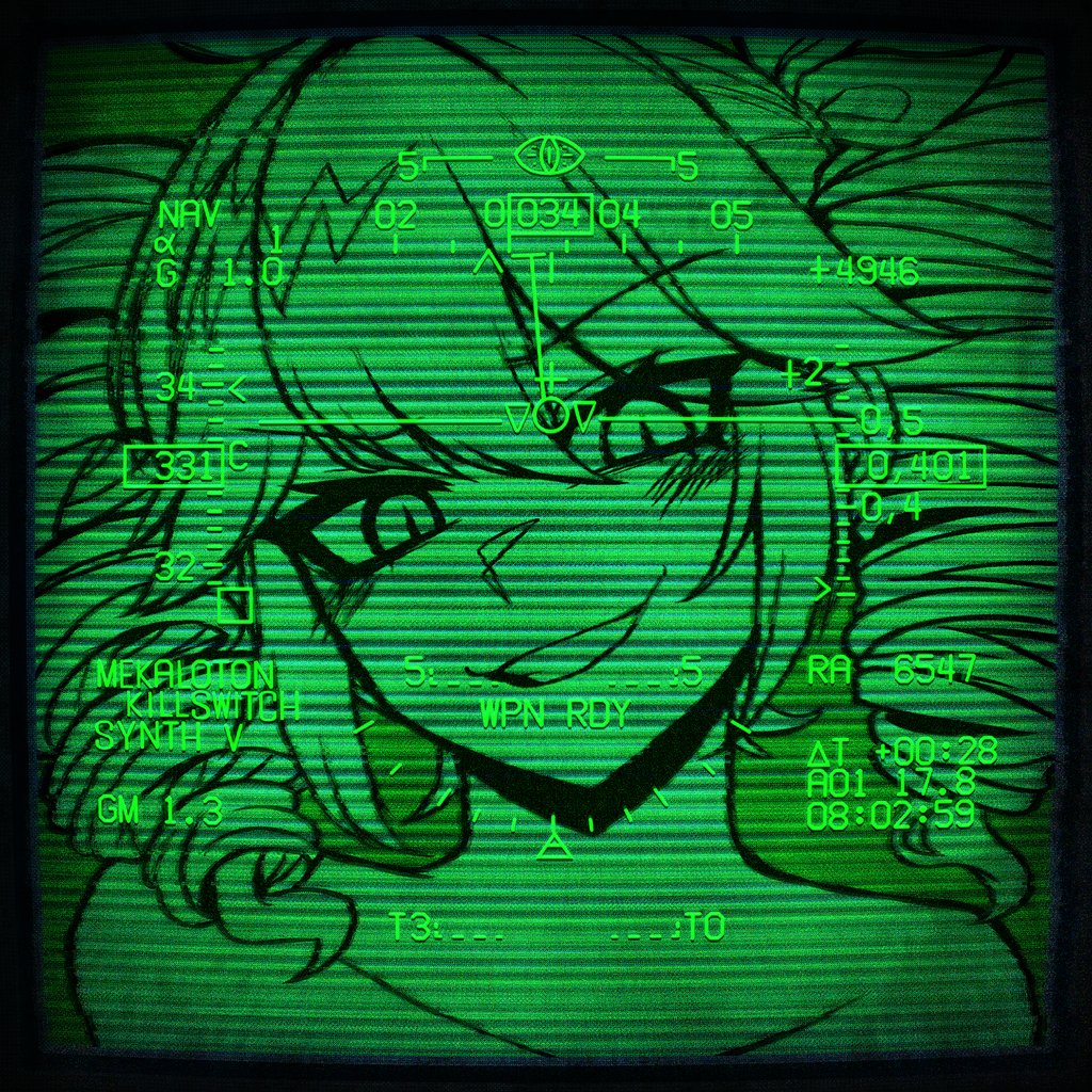 nyapurrlitan, kasane teto, utau, video thumbnail, 1girl, bare shoulders, blush, collarbone, copyright name, drill hair, green theme, heads-up display, looking at viewer, parted lips, portrait, short hair, smile, solo, song name, twin drills, user interface