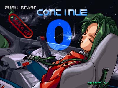 yamazaki kaoru (snk), blazing star, pulstar, snk, aliasing, lowres, tagme, 1990s (style), 1girl, closed eyes, continue, english text, female focus, green hair, pixel art, retro artstyle, sitting, sleeping, solo, spacecraft, spacecraft interior, text focus, vehicle interior