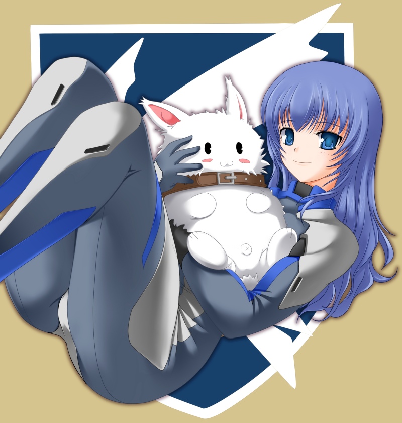 ashita yaru, ay-pool, ay pool, strayed, vero nork, armored core, armored core: for answer, armored core 4, fromsoftware, blue eyes, blue hair, bodysuit, long hair, solo, symbol