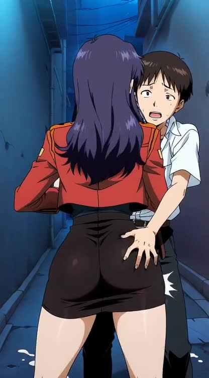 Rule34 – If it exists, there is porn of it / misato katsuragi, shinji ikari / 8674660