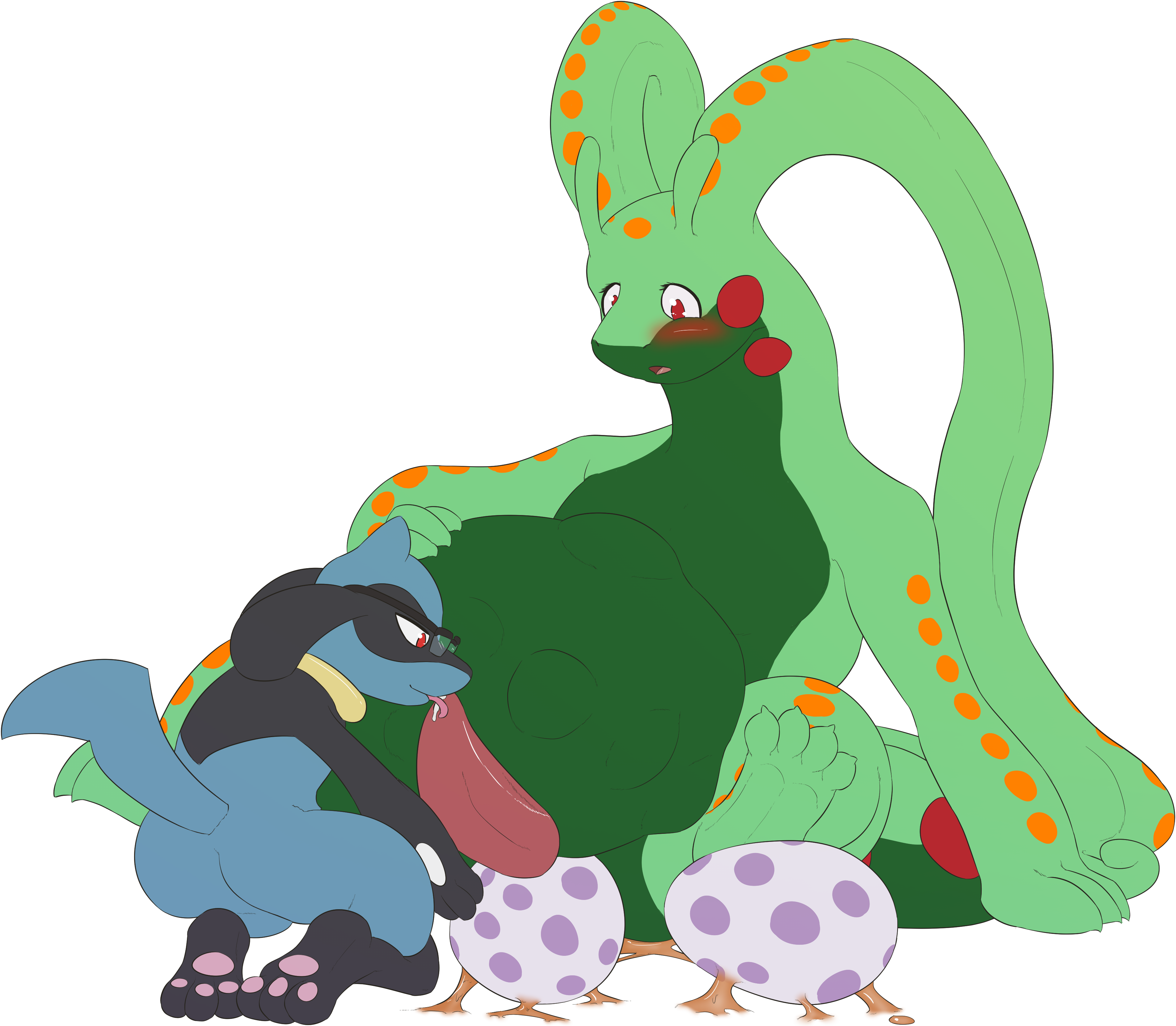 Rule34 – If it exists, there is porn of it / impaledwolf, goodra, riolu / 199049