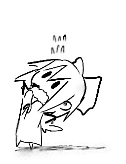 yoshioka yoshiko, cirno, touhou, lowres, 1girl, female focus, greyscale, monochrome, solo