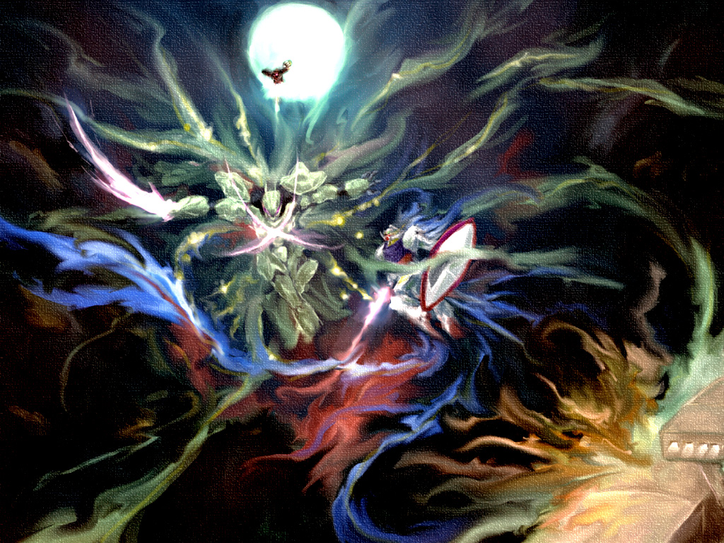 caryo, tabigarasu, kapool, turn a gundam (mobile suit), turn x, gundam, turn a gundam, battle, energy sword, faux traditional media, mecha, moon, moonlight butterfly (gundam), no humans, robot, shield, speed painting, sword, texture, weapon, wings