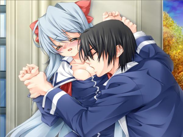 game cg, tagme, 1boy, 1girl, blue hair