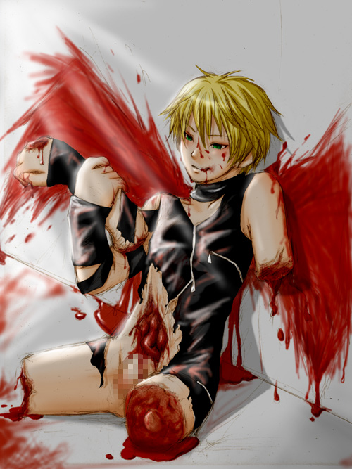 cain, galerians, amputee, blood, censored, guro