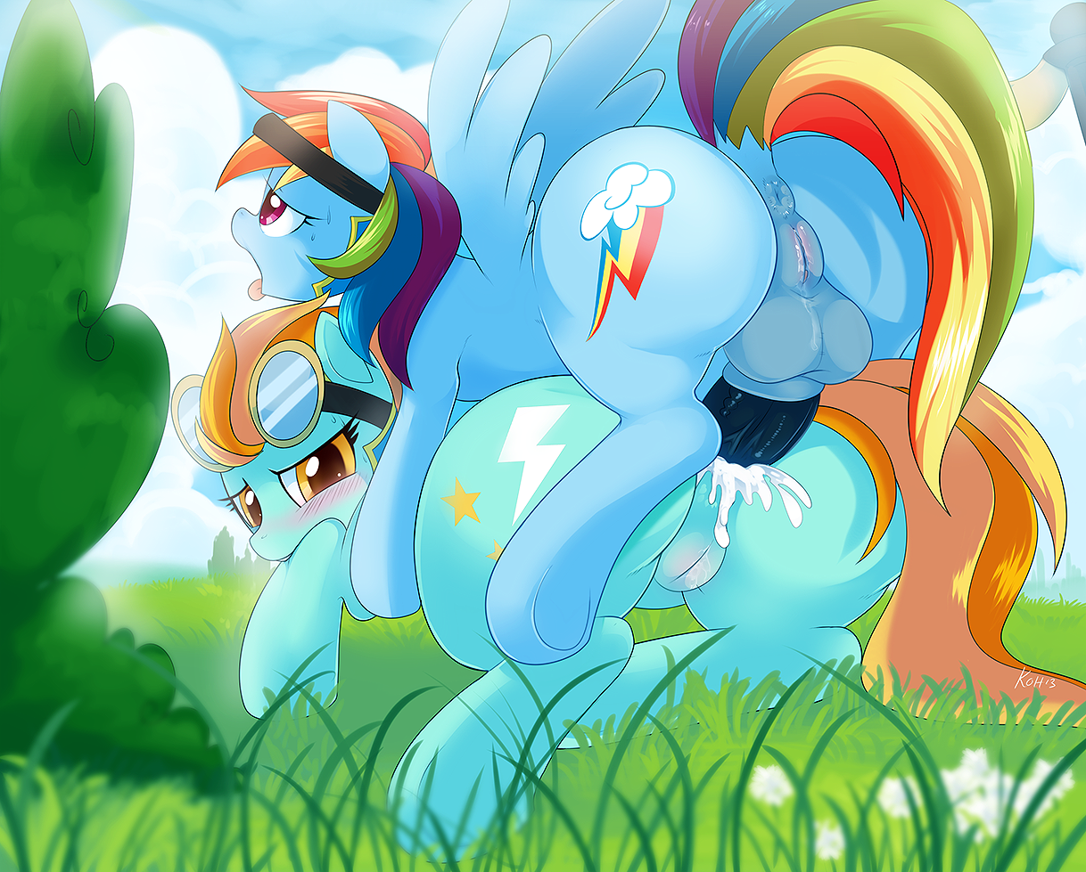 Rule34 – If it exists, there is porn of it / kohtek, lightning dust (mlp), rainbow dash (mlp) / 199998