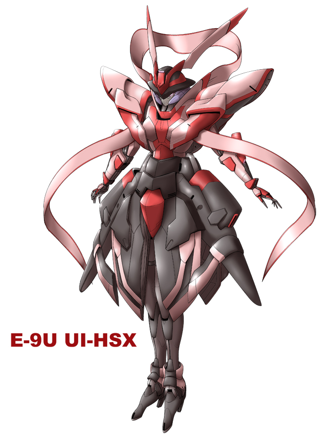 nekoguruma, yoshi tama, nagae iku, touhou, armor, arms at sides, female focus, full body, glowing, glowing eyes, looking at viewer, mecha, mechanization, no humans, pink eyes, robot, simple background, solo, standing, white background