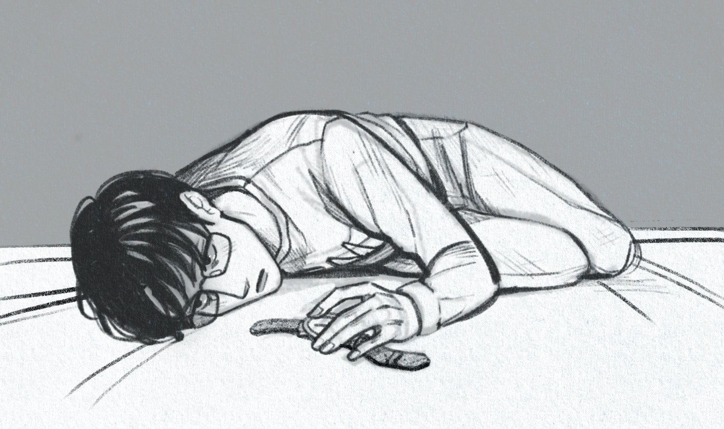 1boy, black hair, closed mouth, famiresu iko., glasses, greyscale, karaoke iko!, kyoujiiko, long sleeves, male focus, monochrome, oka satomi, pants, shirt, short hair, solo, unworn wristwatch, watch, wristwatch