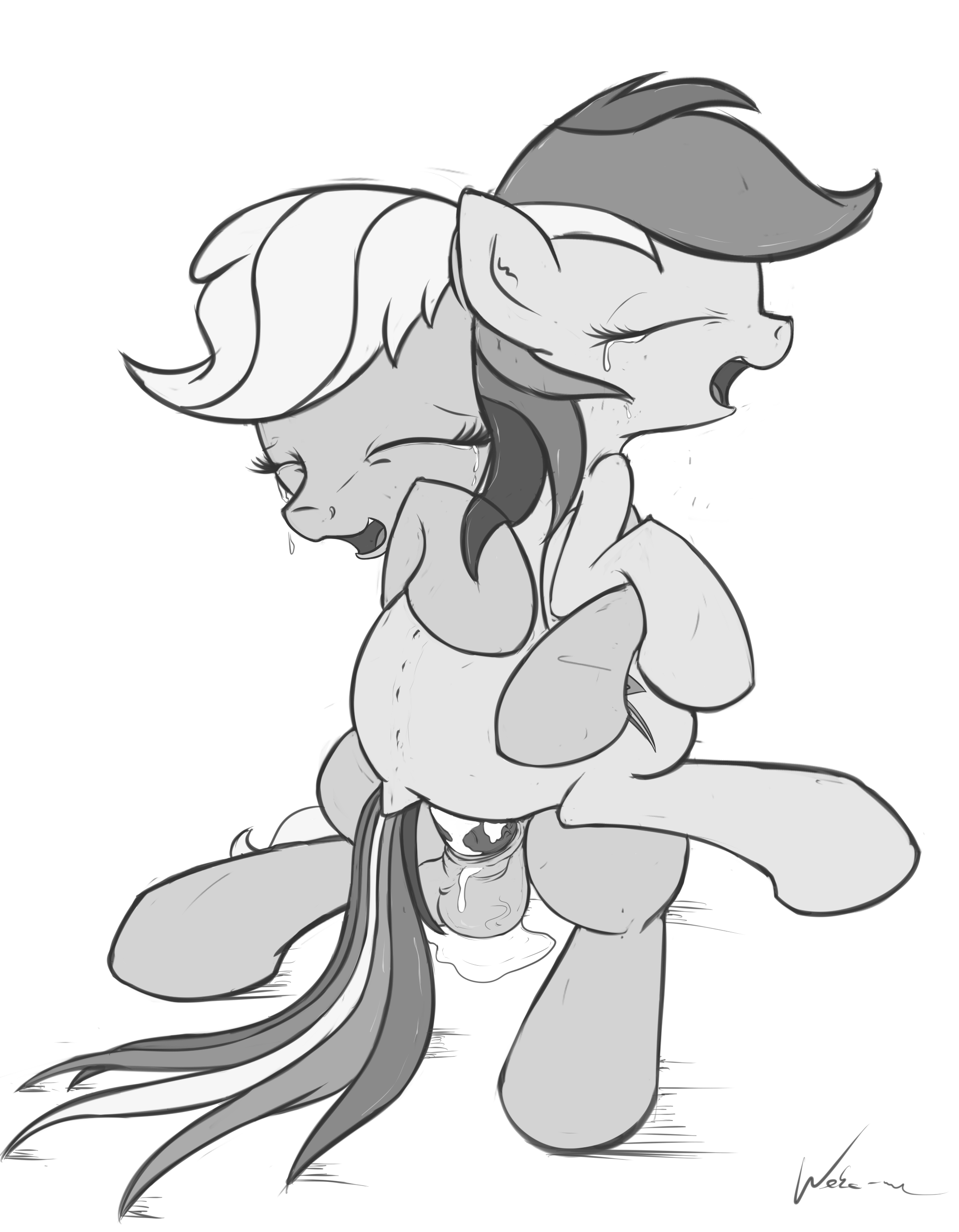 Rule34 – If it exists, there is porn of it / neko-me, applejack (mlp), rainbow dash (mlp) / 201163