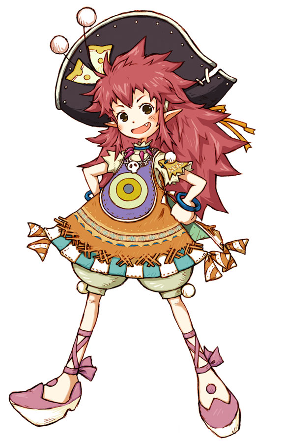 yoshioka kumiko, salsa, salsa (trusty bell), trusty bell, official art, 1girl, bicorne, female focus, hat, solo