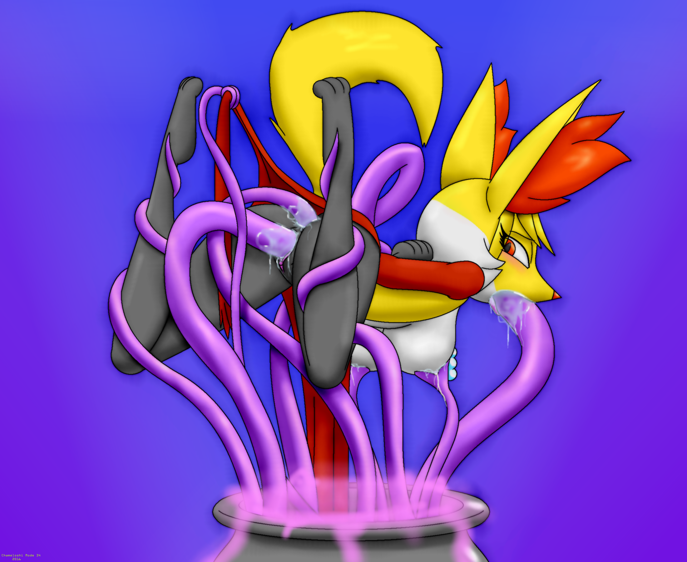 Rule34 – If it exists, there is porn of it / chameloshi, delphox / 201348