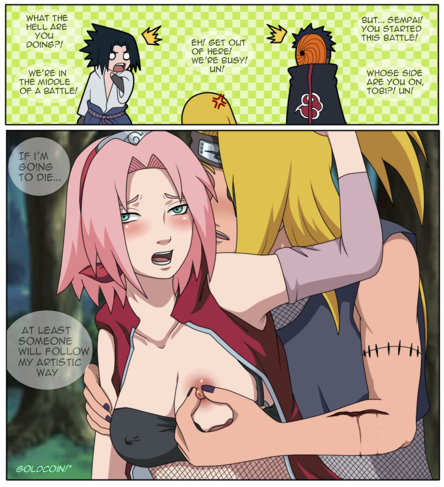 Rule34 – If it exists, there is porn of it / goldcoinsuperstar, deidara, sakura haruno, sasuke uchiha, uchiha obito / 201639